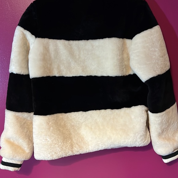 IiJin 100% wool SZ2 pullover lined knit cuff black ring 5” slit sides warm NWOT - Picture 8 of 14